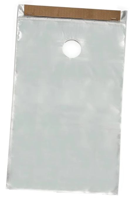 Large Plastic Door Bag for Flyers Brochures Pamphlets 9 x 15 Poly door bag with 1 1/2 hanger (DB915)