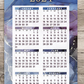 Magnet Calendar 2024 Year at a Glance Business Card Magnet (YG905 YG901 YG906) Pack of 25