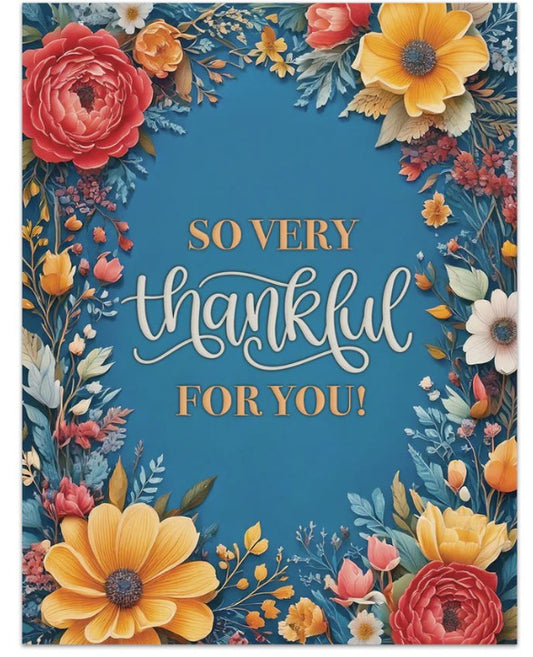 Note Cards- So Very Thankful For You 25 Note Cards and 25 Envelopes (NTYOU)