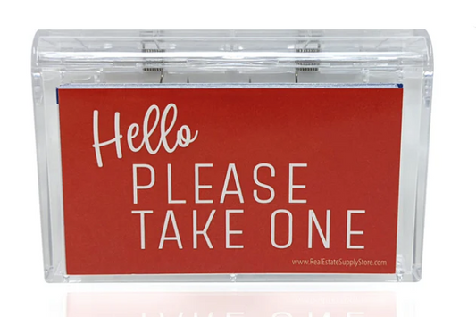 Outdoor Acrylic Business Card Holder