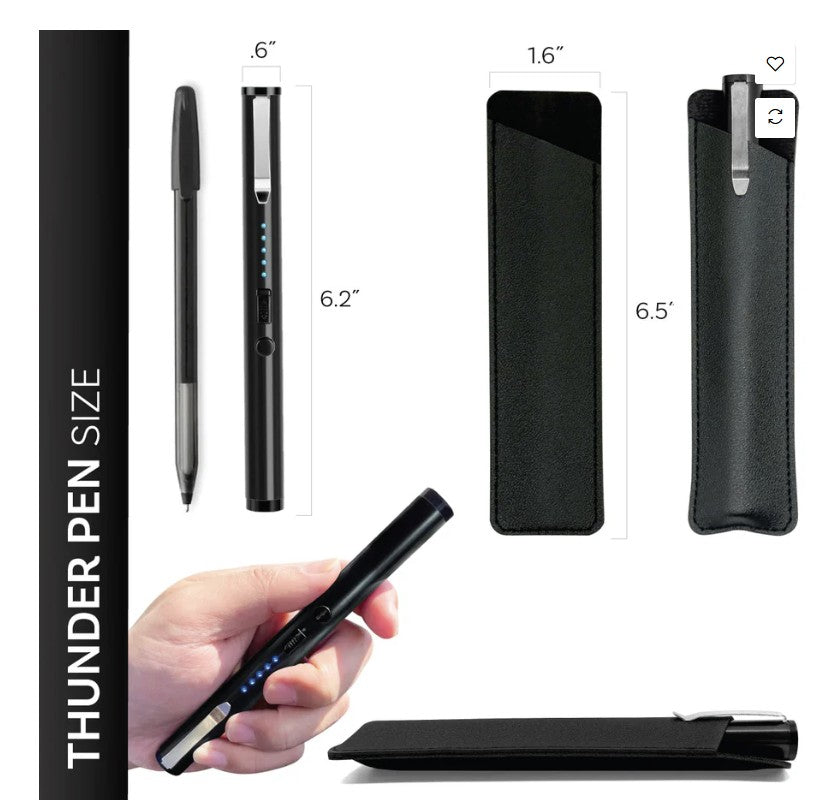 Thunder Pen – Tactical Stun Pen for Discreet, Powerful Self-Defense (TPENBK TPENB TPENS)