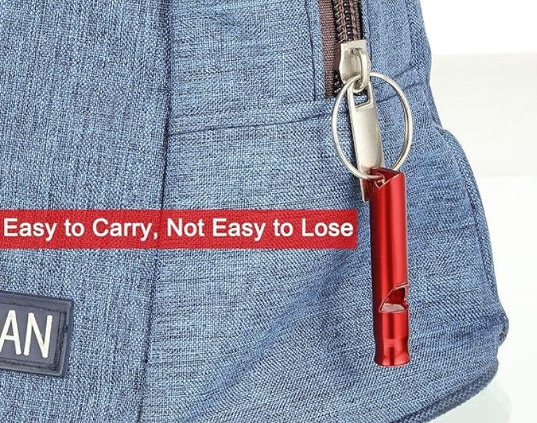 Emergency Whistle-Aluminum  (WRED WBLU WGRN WORG WPUR WSIL WBLK)