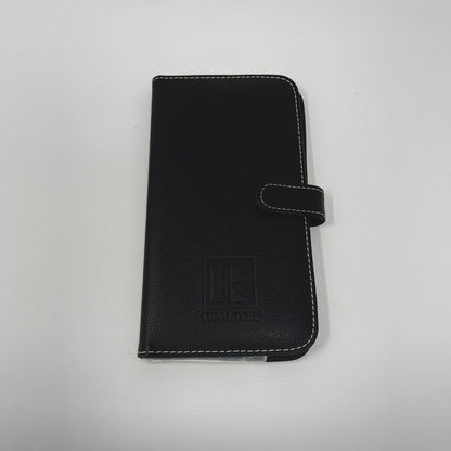 Business Card Holder-Leather look with embossed Realtor Logo 72 business card holder assorted colors (BUSBL BUSRE)