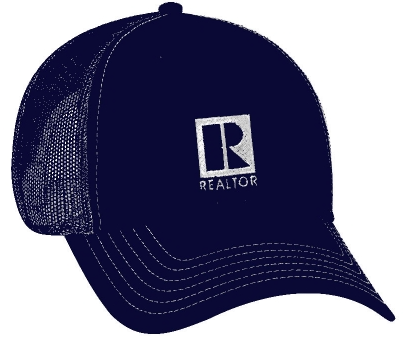 Hat / Cap Realtor Logo Mesh with Snap backing (CMBLK CMBLU)