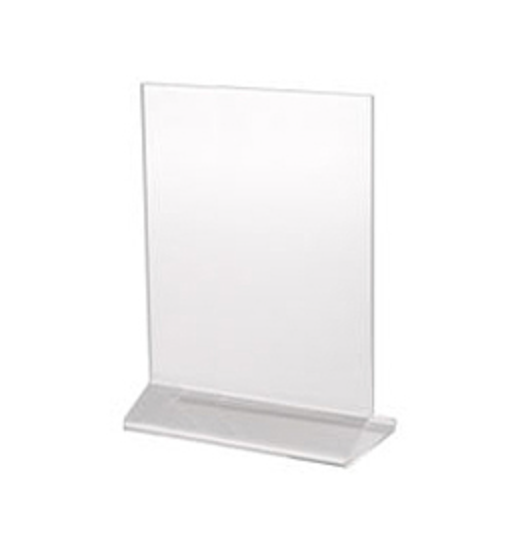 Indoor Flyer Picture Frame Stand Holder Clear  8 1/2" x 11 Vertical (INDVC)