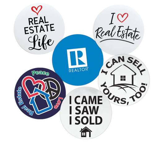 Magnetic Auto Emblem Round  Car Magnets 6" Easy to apply and remove Assorted(RLUVR RLIFE RMCAE RMWAE RMBAE RMSAE RMCTO)
