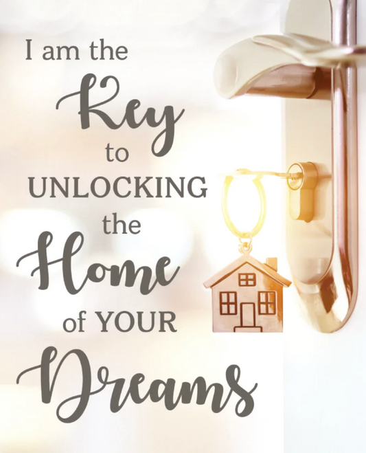 Note Cards I am the Key to Unlocking the Home of Your Dreams 25 Note Cards and 25 Envelopes (NOTEK)