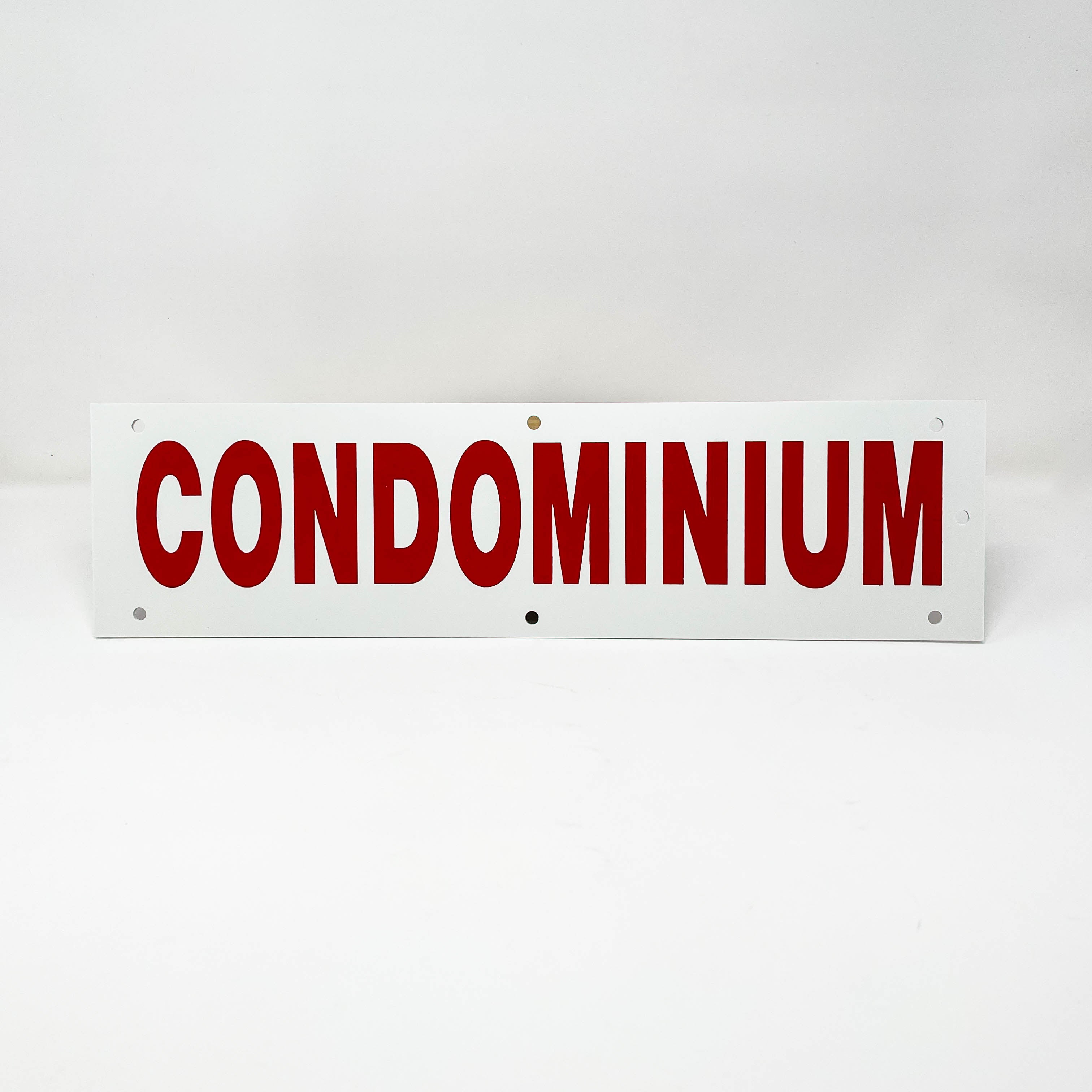 Condo Rider Sign Rider Condominium 18