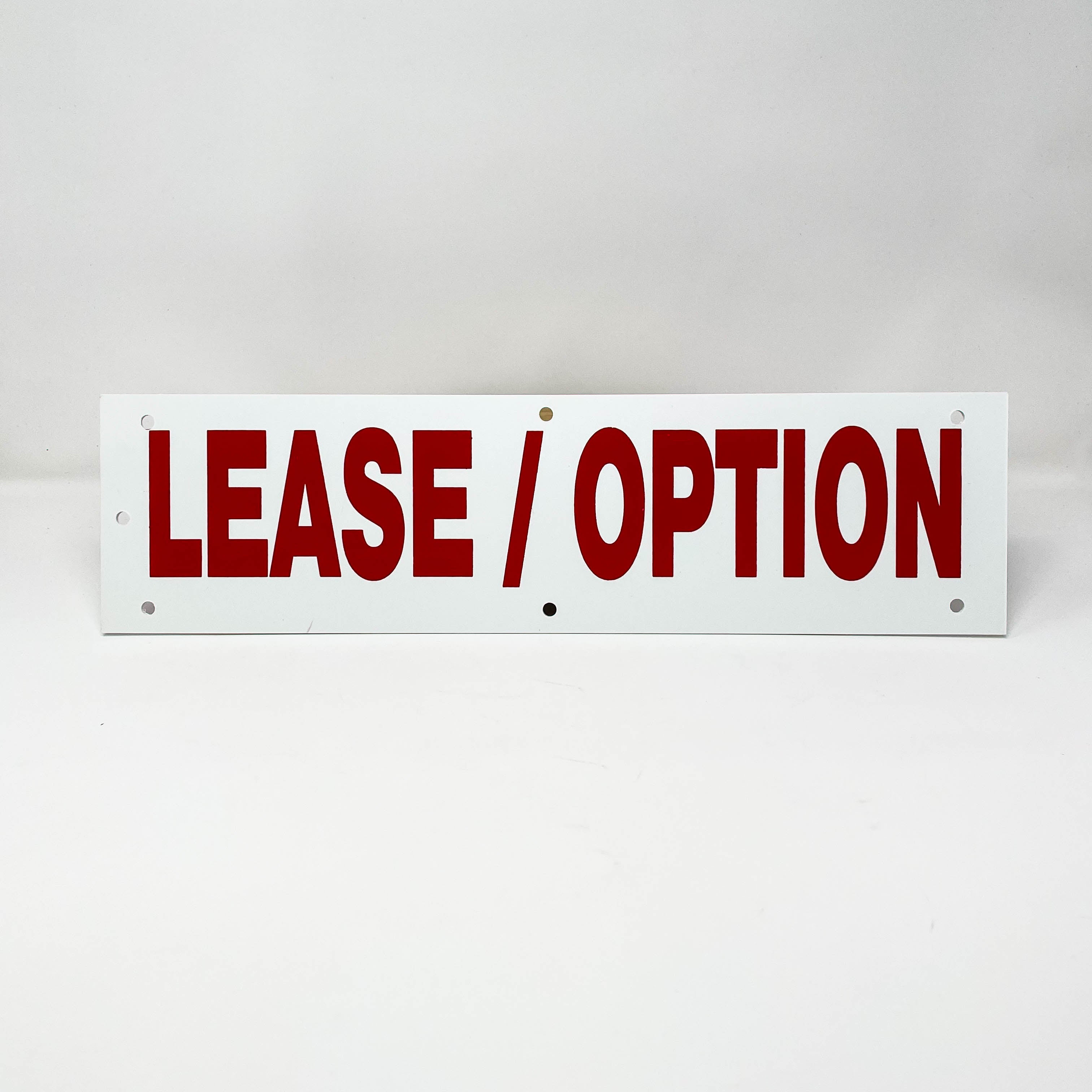 Lease Rider Sign Rider Lease Option 18