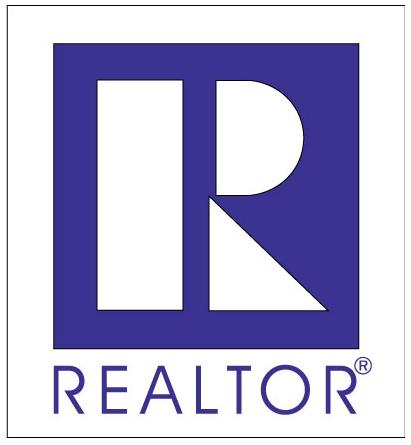 Sticker Decal REALTOR logo White with Blue (STRDE)