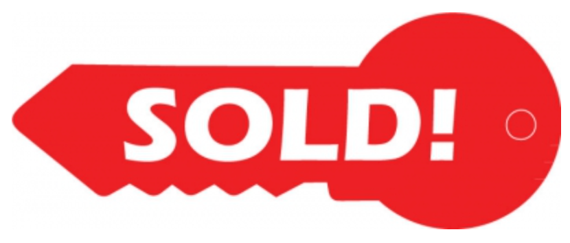 Sign Prop Sold- Key Shape Red 30"wide x 12"tall double sided corrugated (PROP)