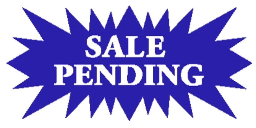 Sign Star Sale Pending Blue 23 1/2"wide  x  11-1/2"talldouble sided corrugated 3 Hanging holes on the top and bottom (SSPBL)