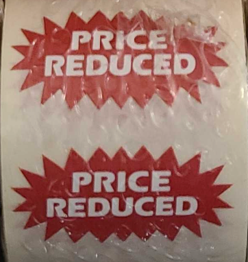 Sticker Starburst Price Reduced Red 250 per Roll – cvarstore