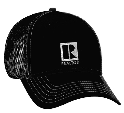 Hat / Cap Realtor Logo Mesh with Snap backing (CMBLK CMBLU)