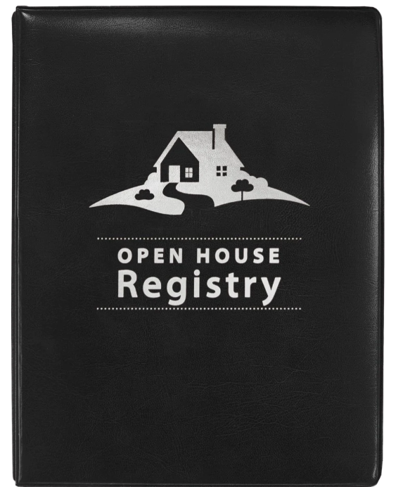 Open House Registry Binder Junior compact size Binder measures 7" x 9" pages measures 6" x 8.5" Assorted Colors (OHBJN OHBJR OHBJB)