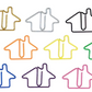 Multi Color House Shaped Paper Clips 50 count