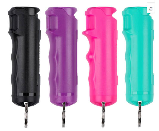 Pepper Spray-Gel with Flip Top and Key Ring Assorted Colors (GELBK GELPR GELPK GELTQ)