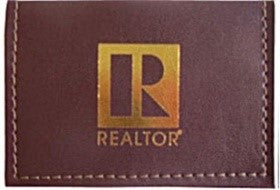 Professional Business Card Holder leather like material 2 card holder compartments Assorted Colors(PROCHBLK PROCHNAV PROCHBUR PROCHGRN)