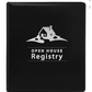 Open House Registry Binder Large 200 registration areas 1 double sided sign in Assorted Colors (REGBB REGBN REGBR)