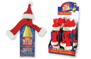 Holiday Christmas Bottle Cap N' Wrap Wine bottle fashion (BCAPW)